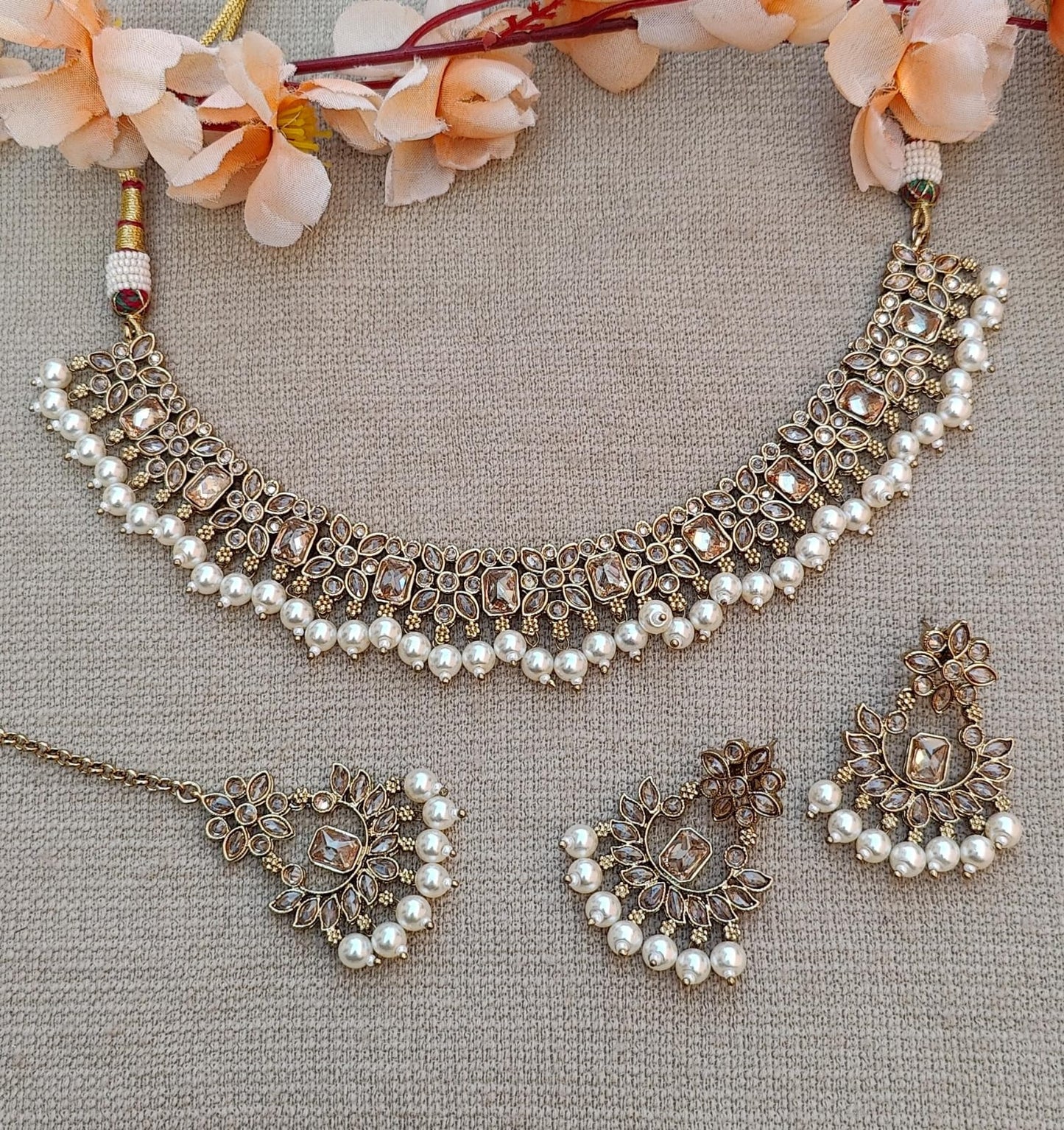 Dhvani Polki Necklace Set