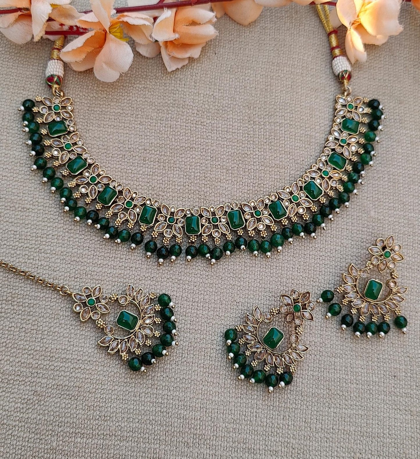 Dhvani Polki Necklace Set