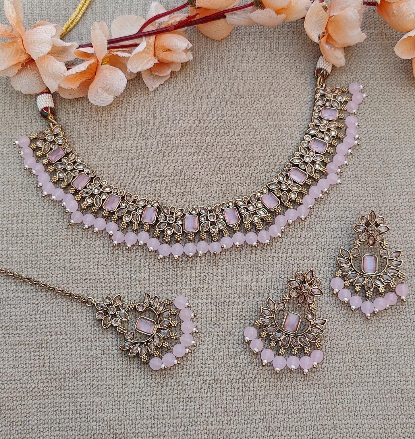 Dhvani Polki Necklace Set