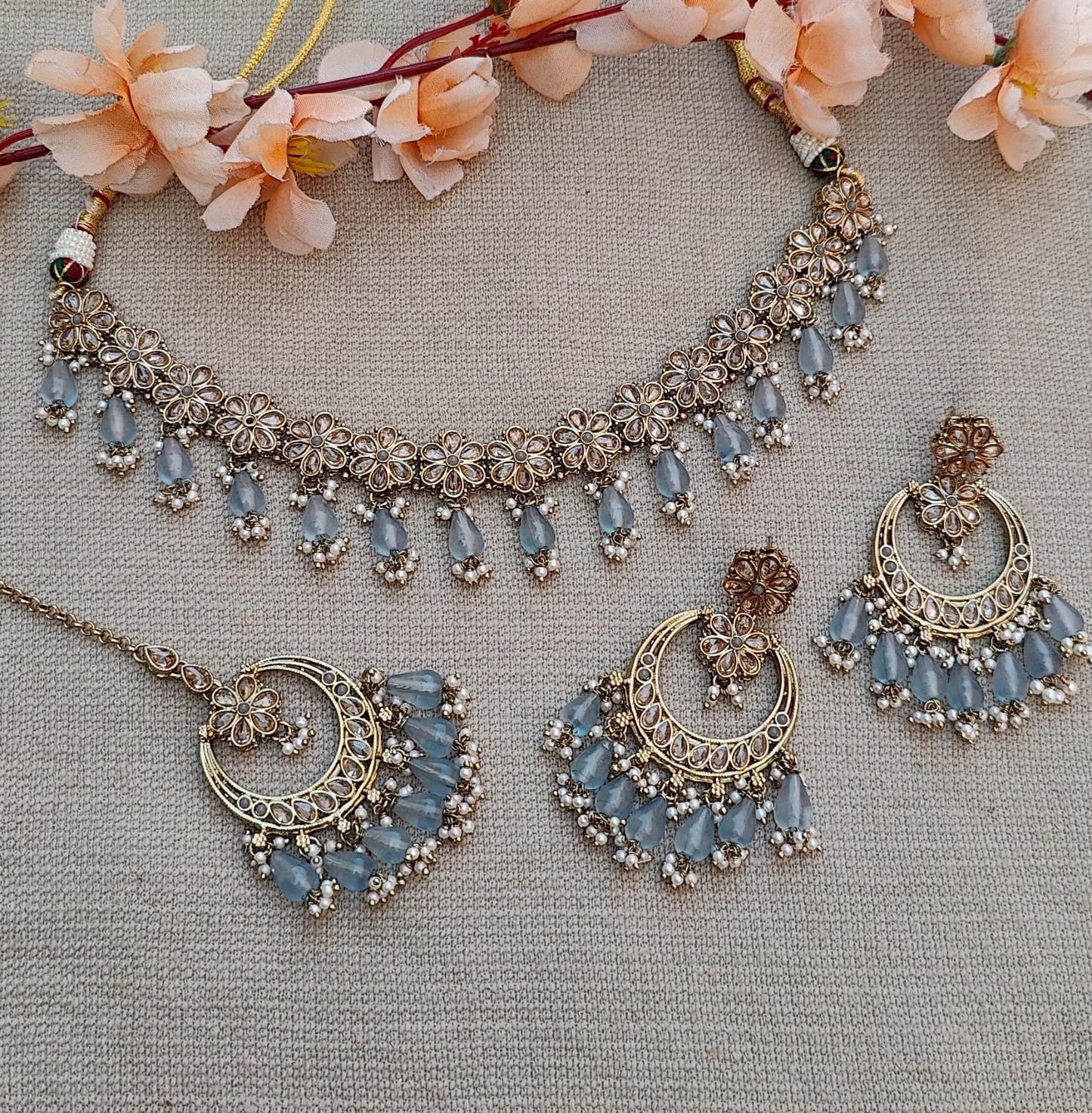 Miraya Polki Necklace Set