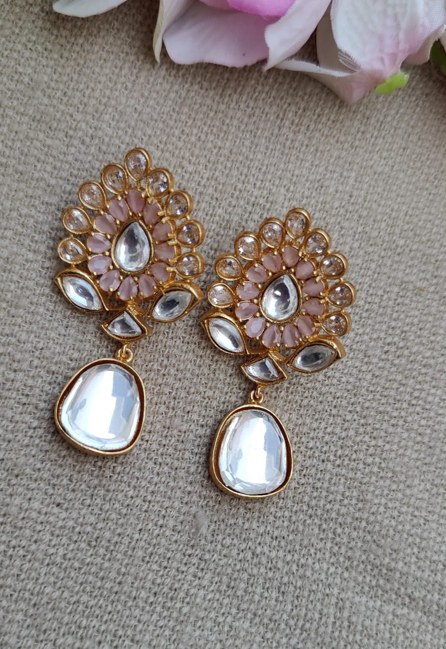 Diksha Floral Kundan Studs