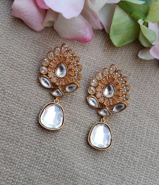 Diksha Floral Kundan Studs