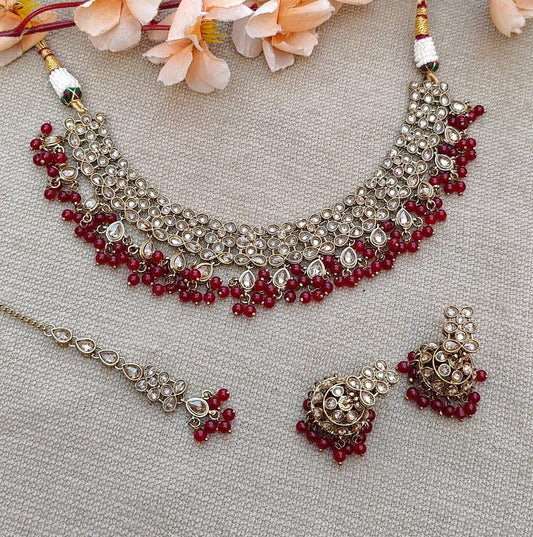 Vinni Polki Necklace Set