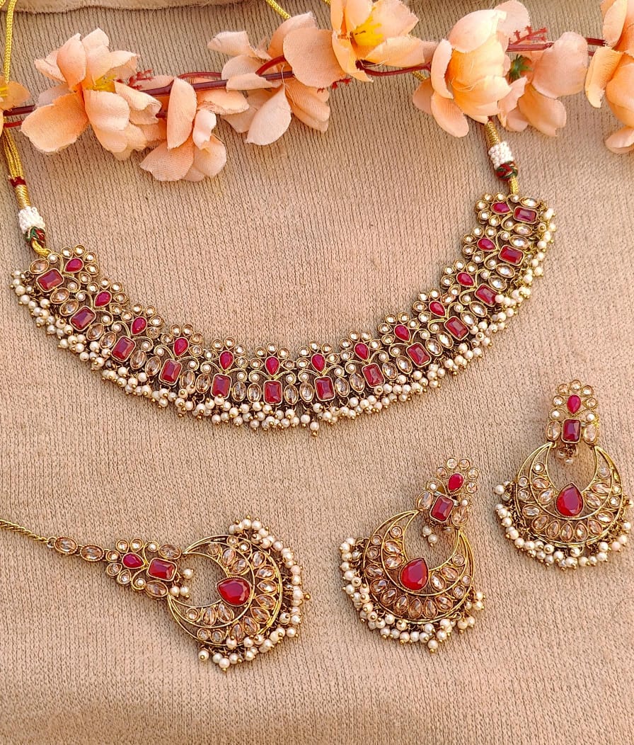 Sheeza Polki Necklace Set