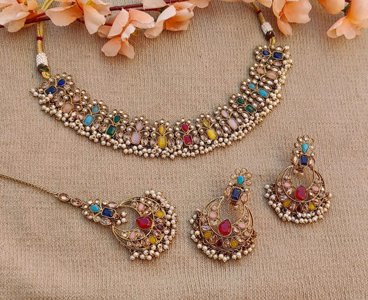 Sheeza Polki Necklace Set