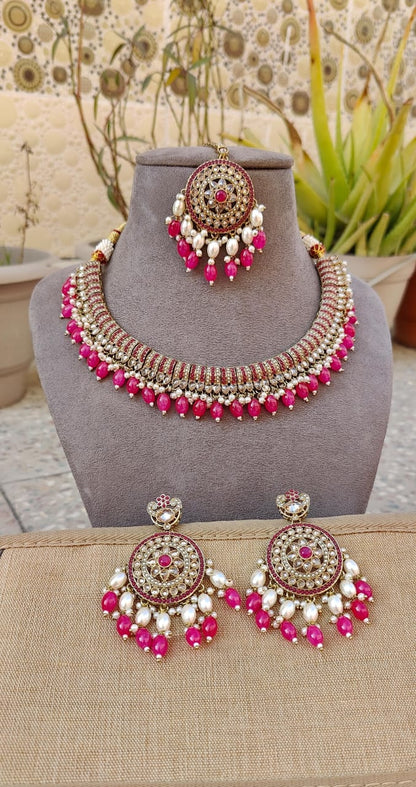 Mouni Polki Necklace Set