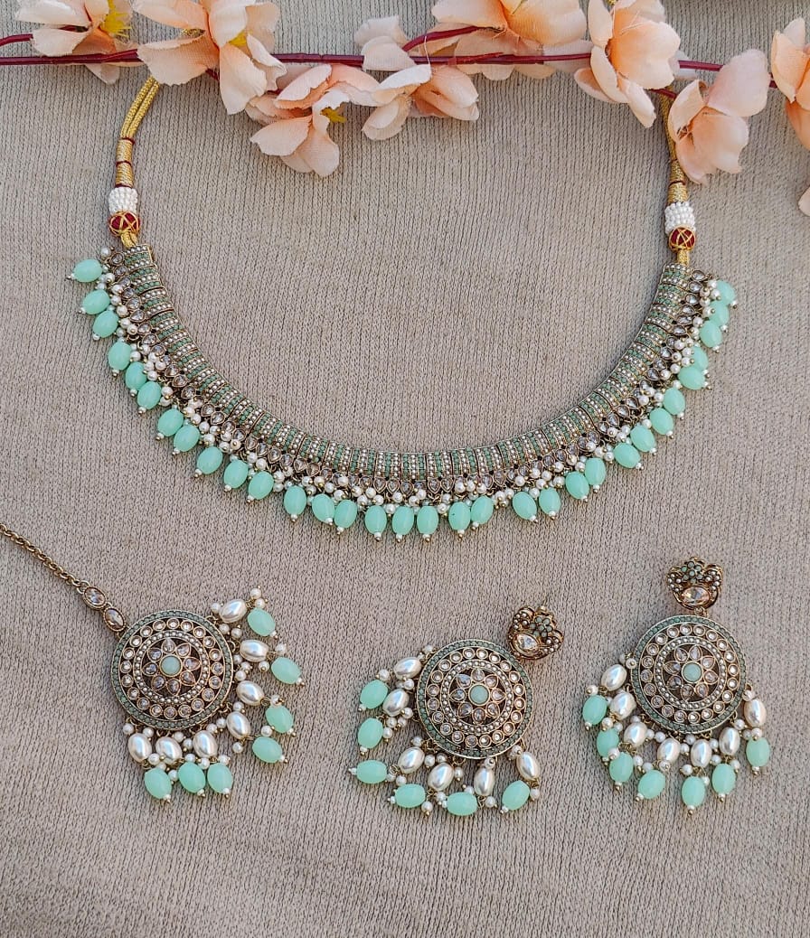 Mouni Polki Necklace Set