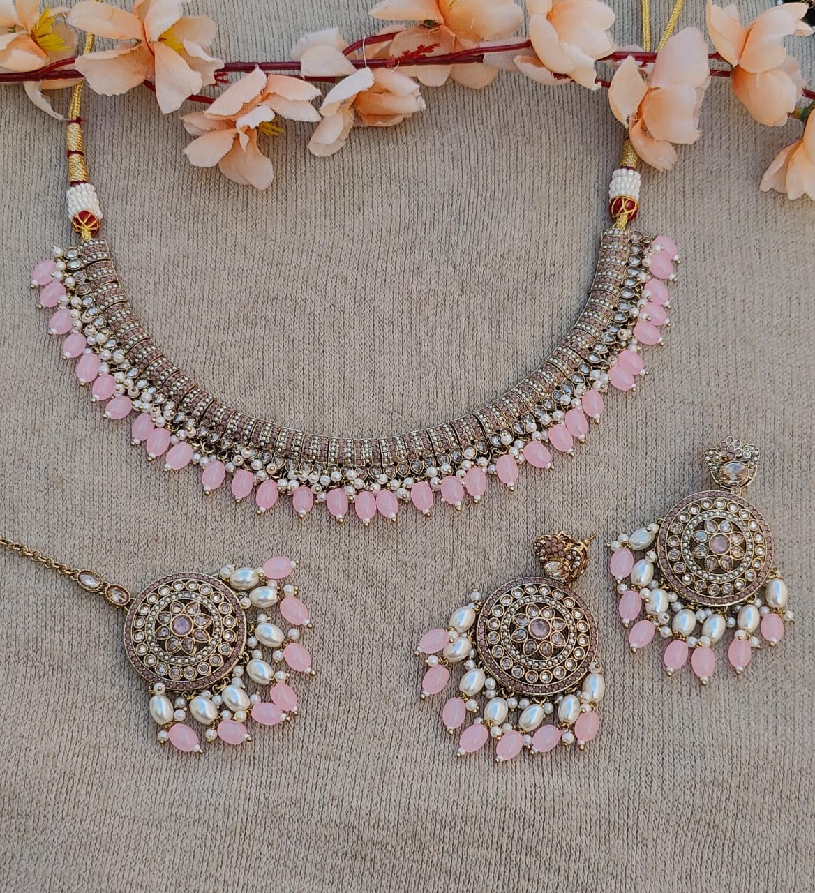 Mouni Polki Necklace Set