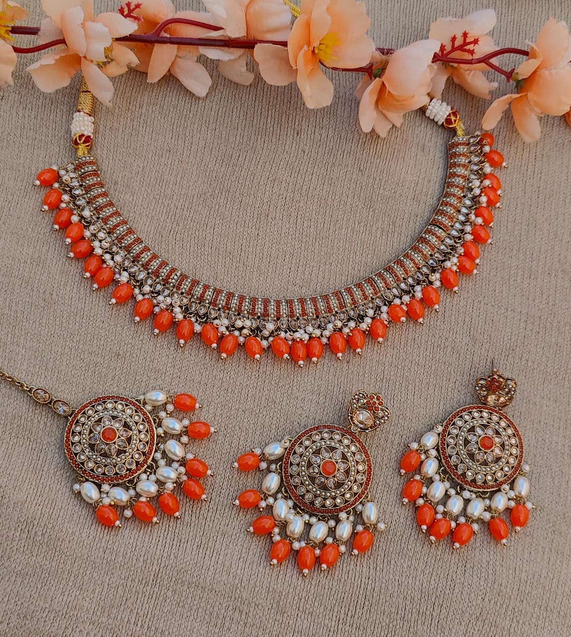 Mouni Polki Necklace Set