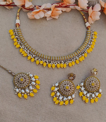 Mouni Polki Necklace Set