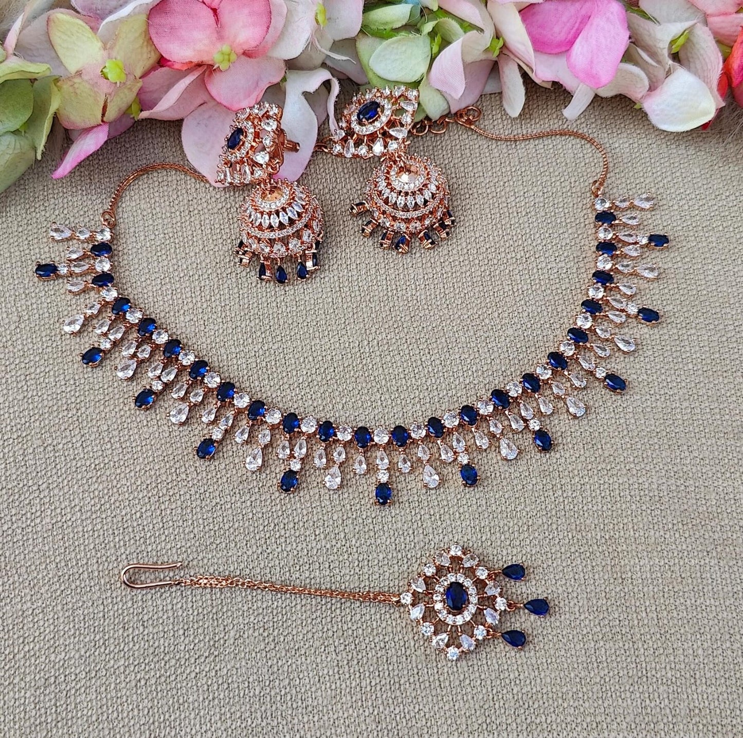 Jessica AD/CZ Necklace Set