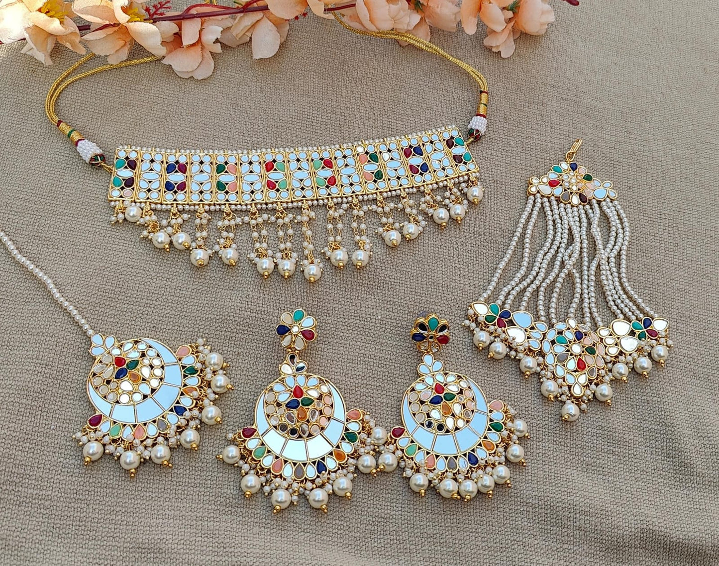 Farzana Mirror Choker