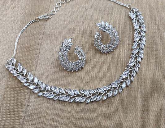 Aarya AD/CZ Necklace Set