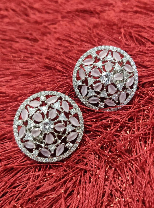 Anika AD/CZ Studs Earrings