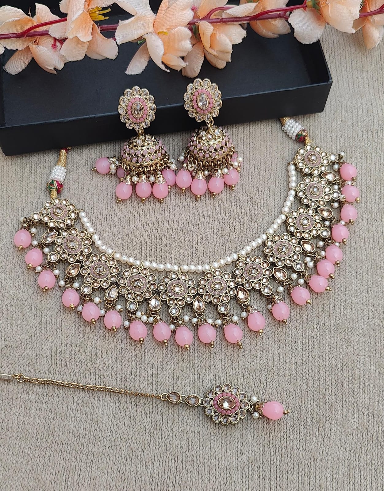 Ayesha Polki Necklace Set