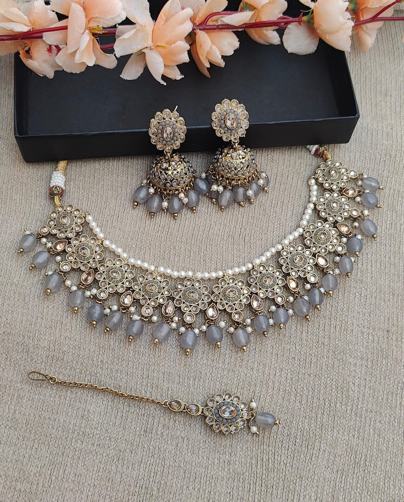 Ayesha Polki Necklace Set