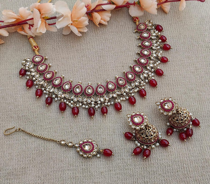 Isha Polki Necklace Set