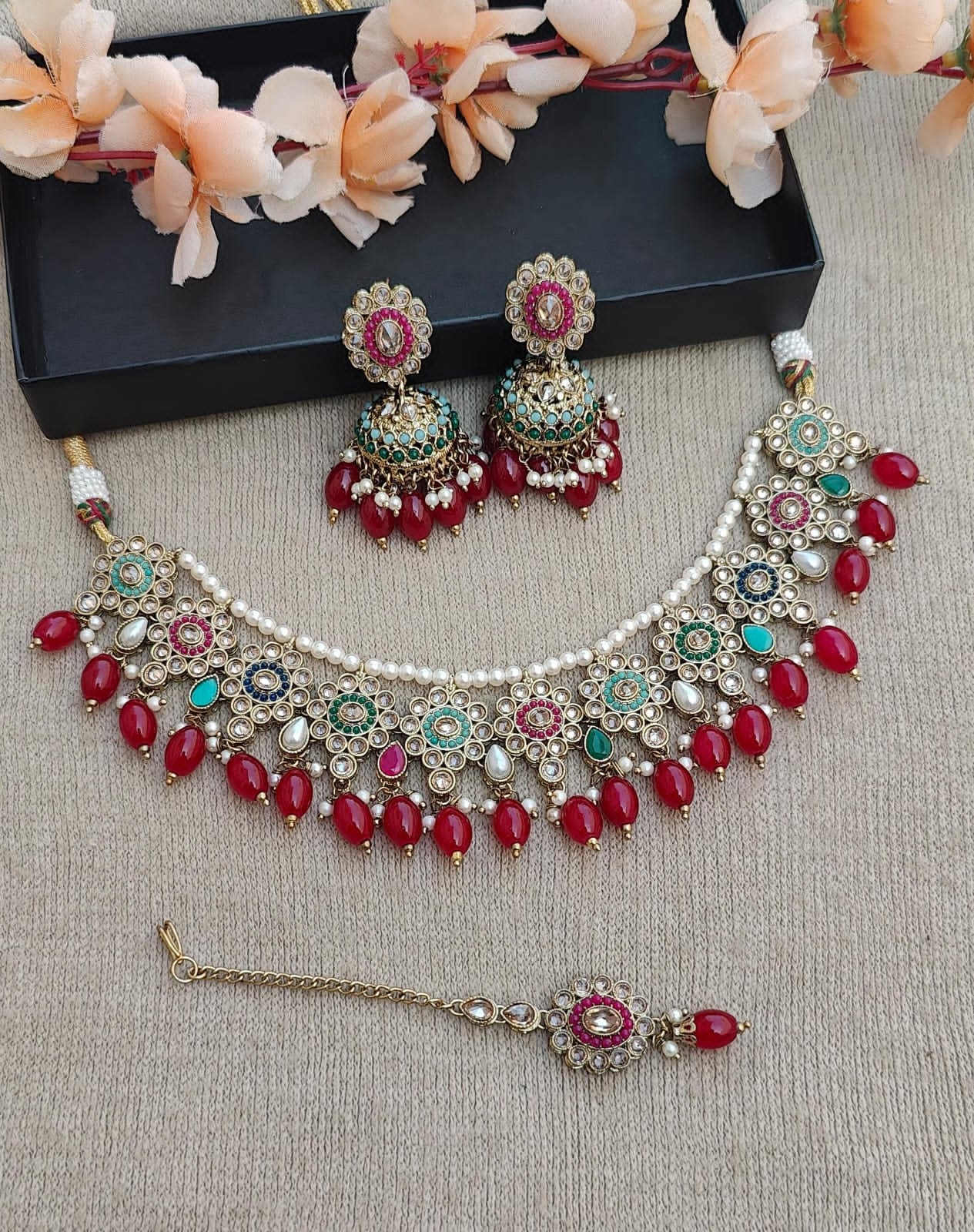 Ayesha Polki Necklace Set