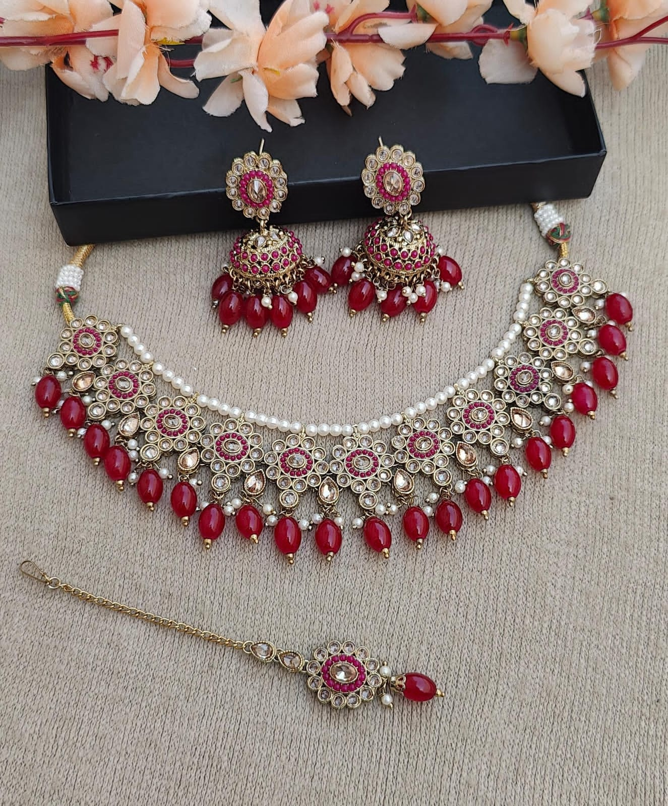 Ayesha Polki Necklace Set