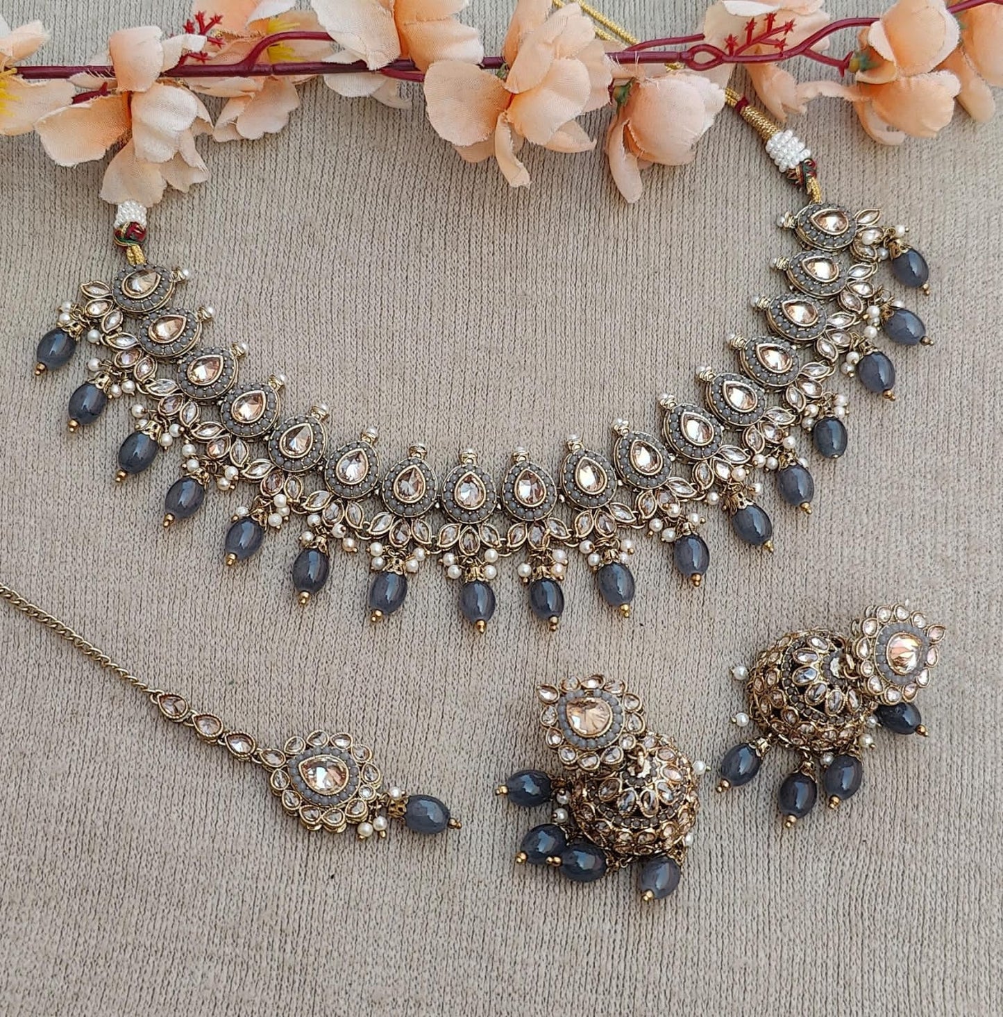 Isha Polki Necklace Set