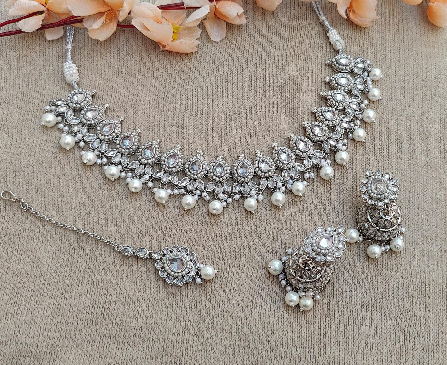 Isha Polki Necklace Set