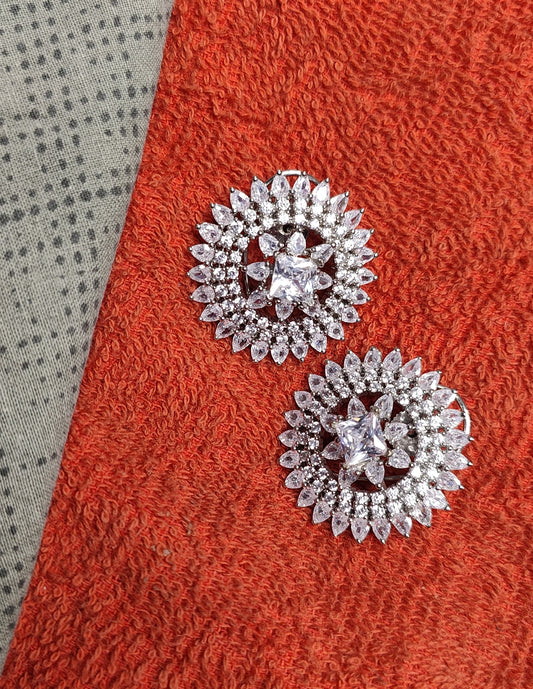 Sumanta Big AD/CZ Studs Earrings