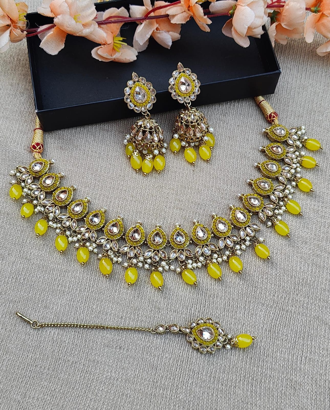 Isha Polki Necklace Set