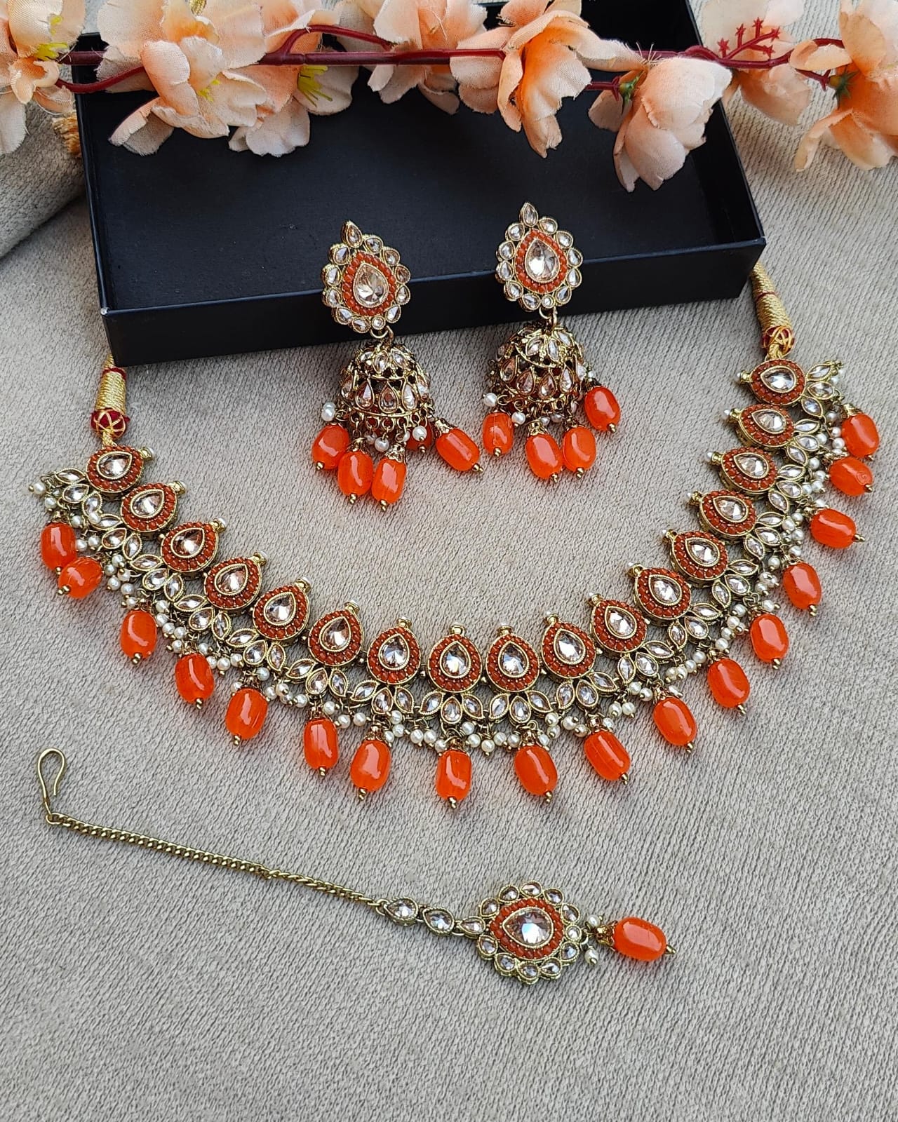 Isha Polki Necklace Set