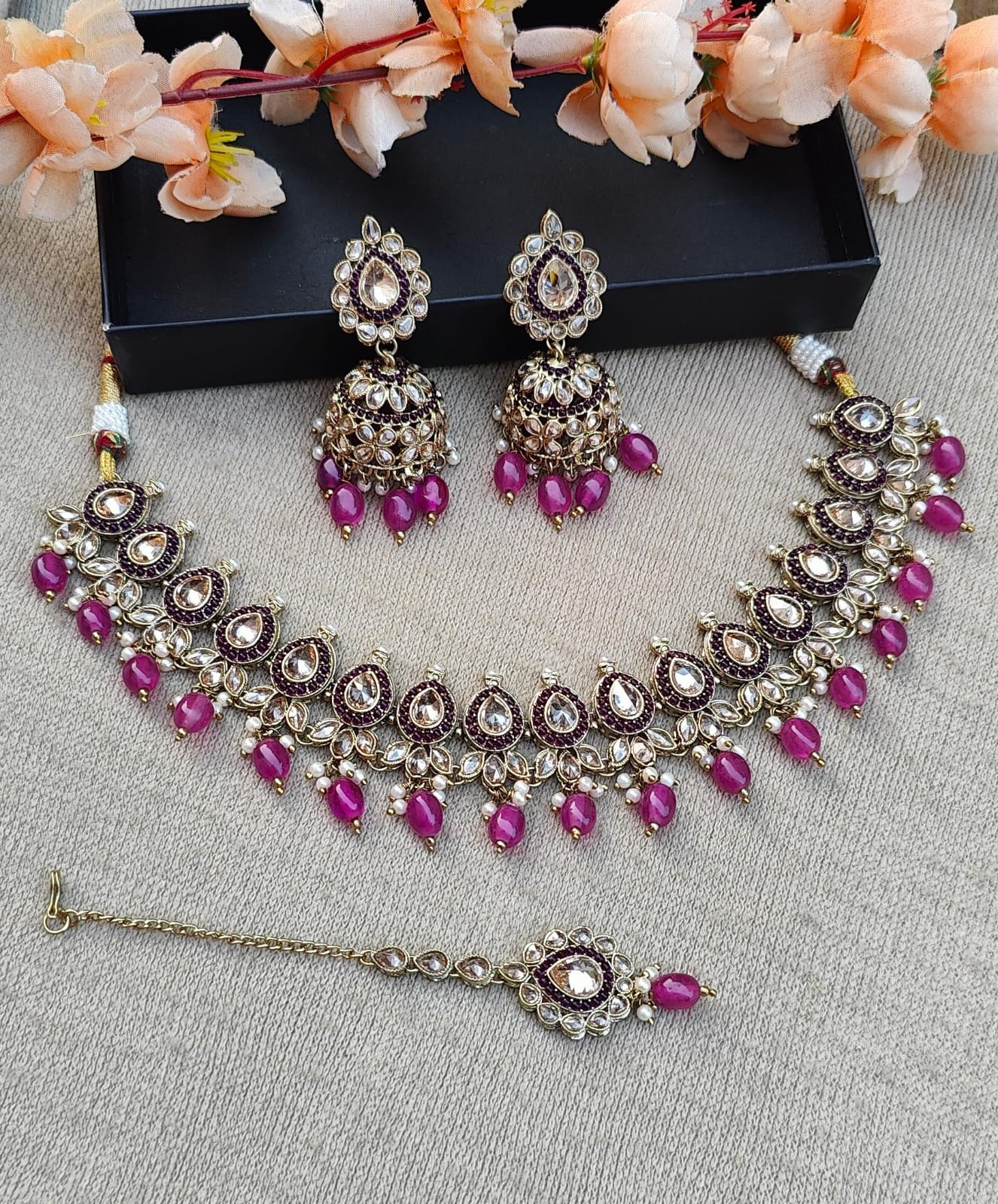 Isha Polki Necklace Set