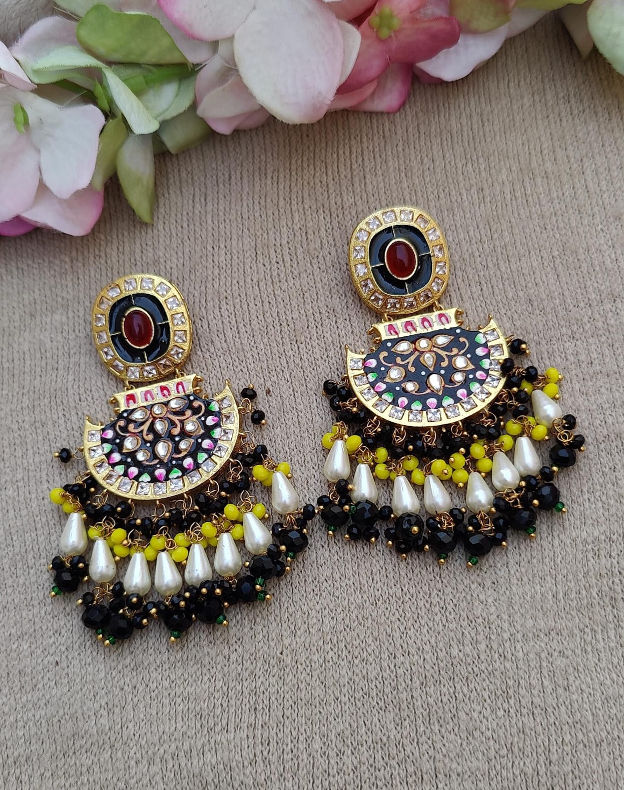 Varnika Meenakari Earrings