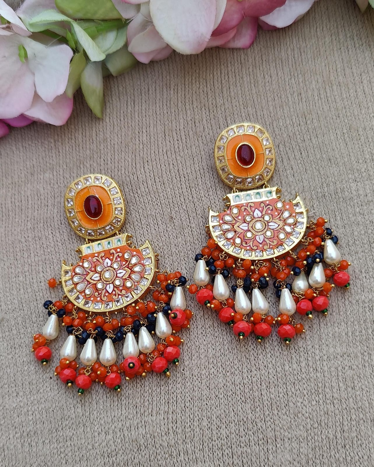 Varnika Meenakari Earrings