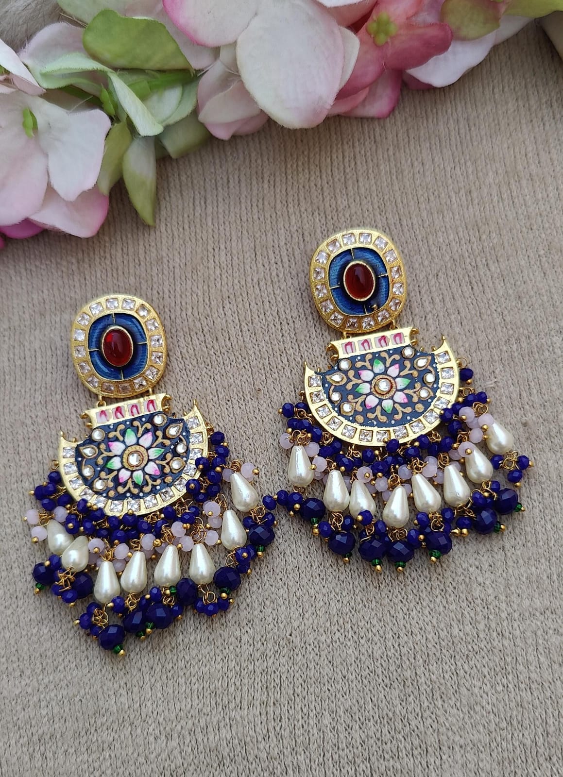 Varnika Meenakari Earrings