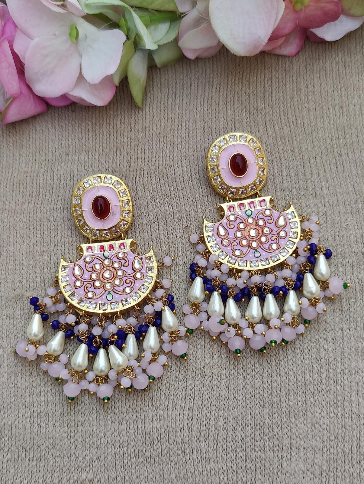 Varnika Meenakari Earrings