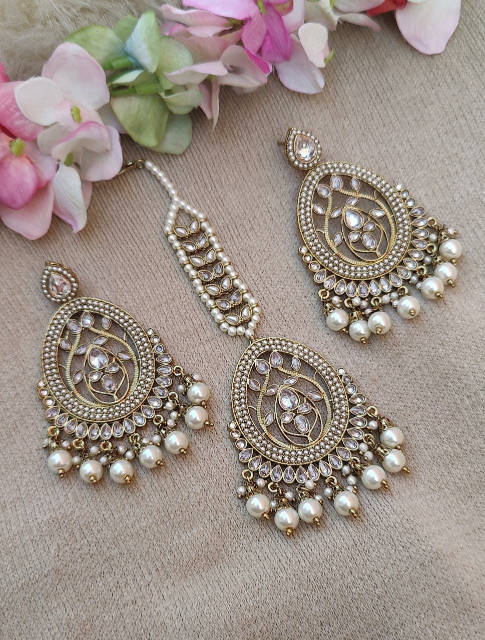 Eshana Polki Earrings Tikka