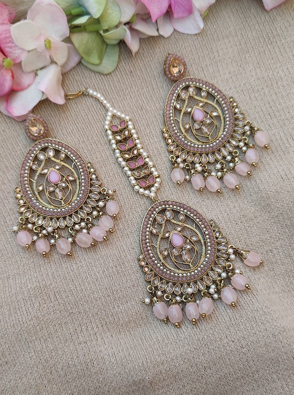 Eshana Polki Earrings Tikka