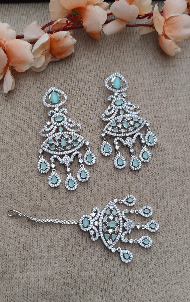 Kashika AD Earrings Tikka