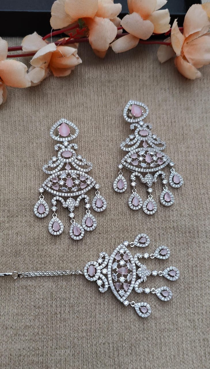 Kashika AD Earrings Tikka