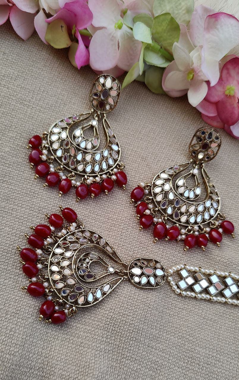 Claire Mirror Earrings Tikka