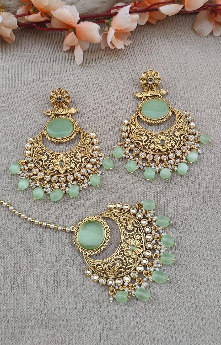 Pragya Polki Earrings Tikka