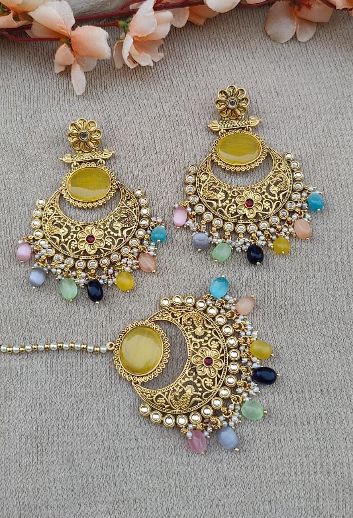 Pragya Polki Earrings Tikka