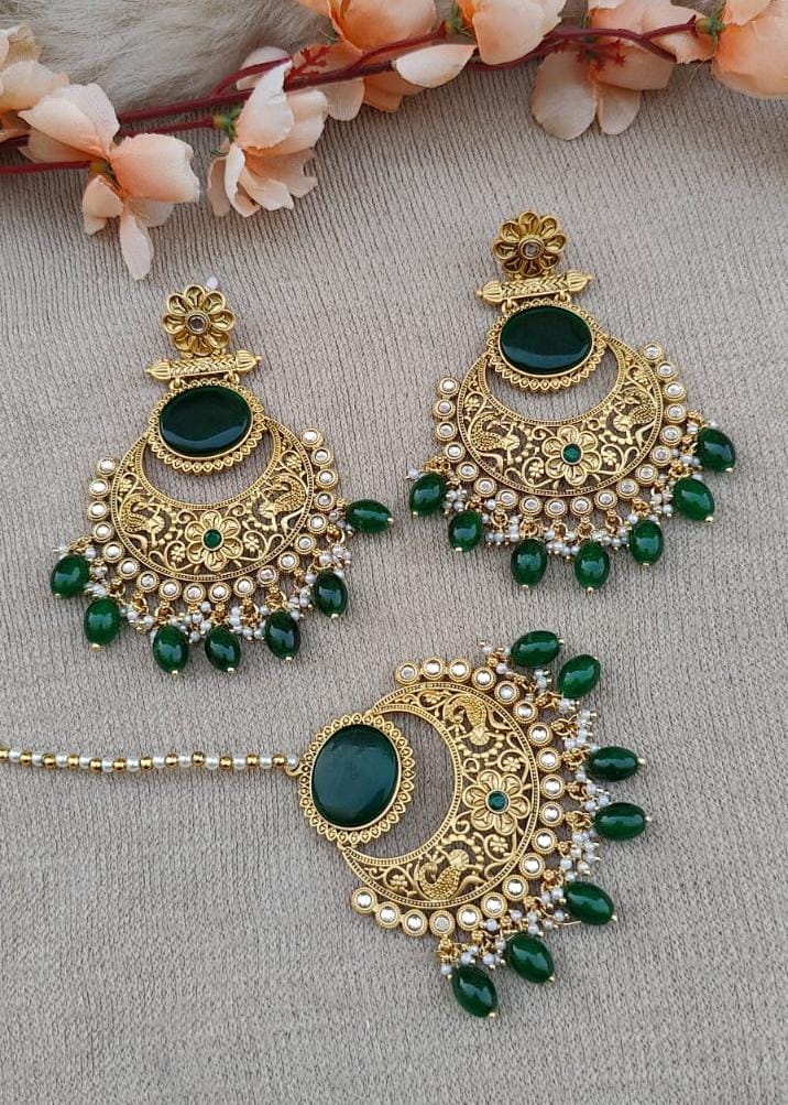 Pragya Polki Earrings Tikka