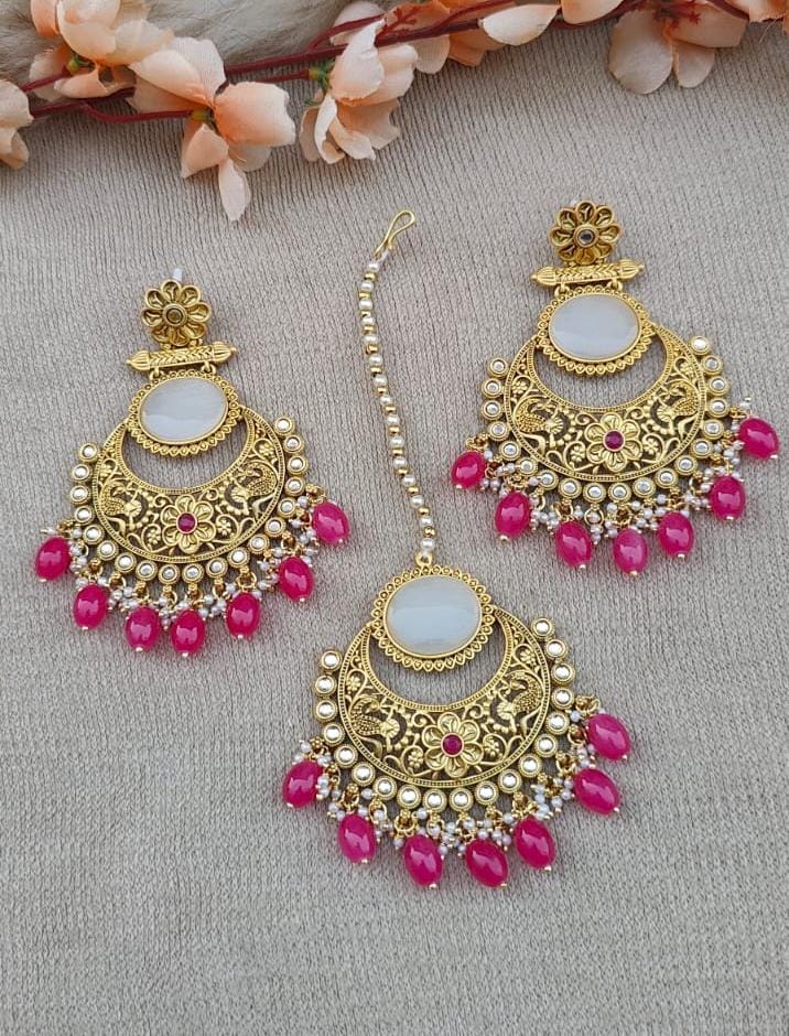 Pragya Polki Earrings Tikka