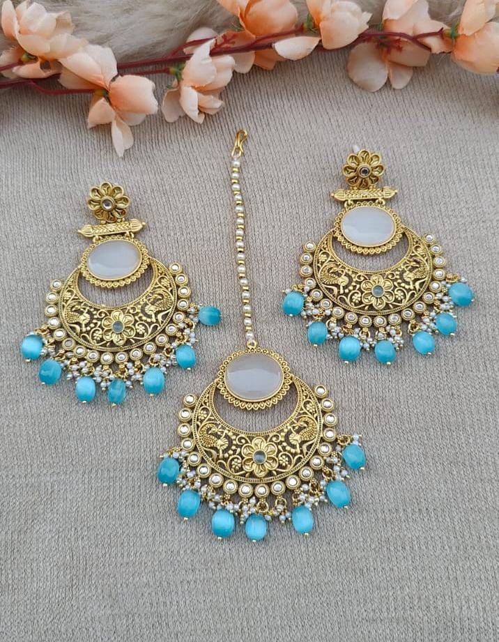 Pragya Polki Earrings Tikka