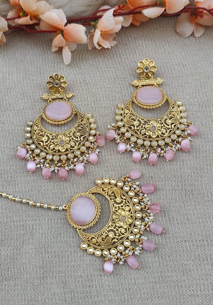 Pragya Polki Earrings Tikka