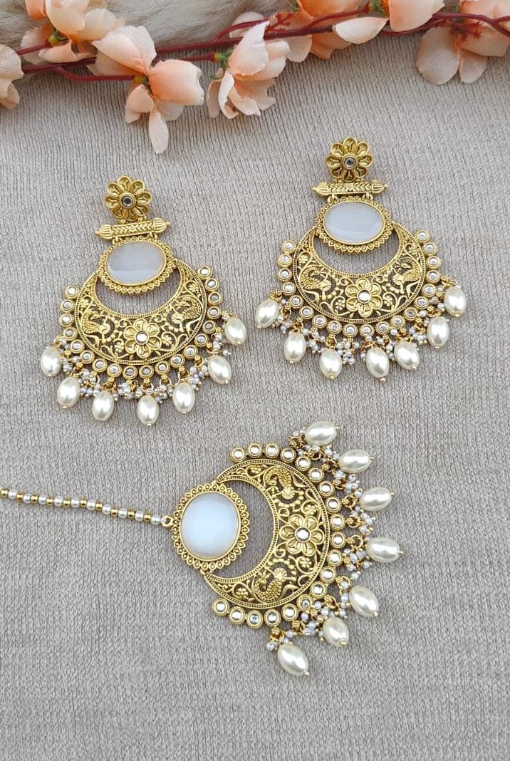 Pragya Polki Earrings Tikka