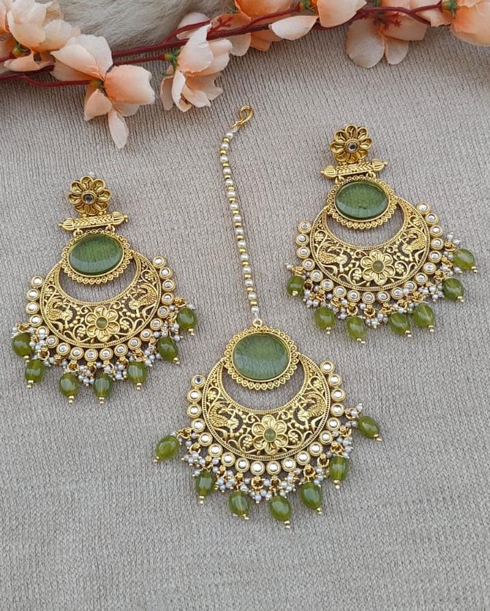 Pragya Polki Earrings Tikka