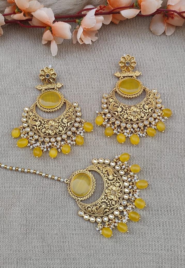 Pragya Polki Earrings Tikka