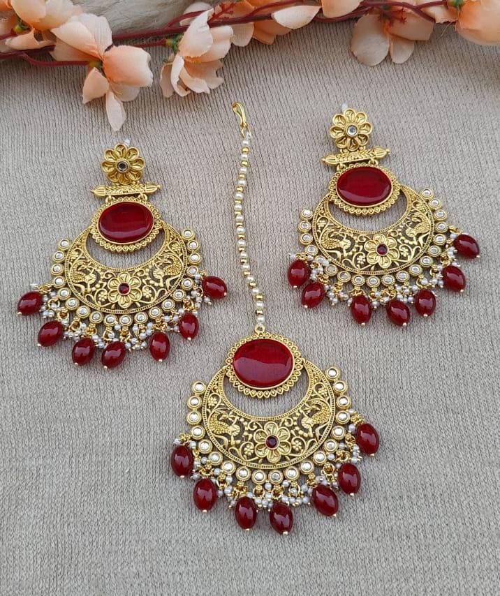 Pragya Polki Earrings Tikka