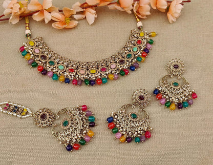 Tanisha Polki Necklace Set