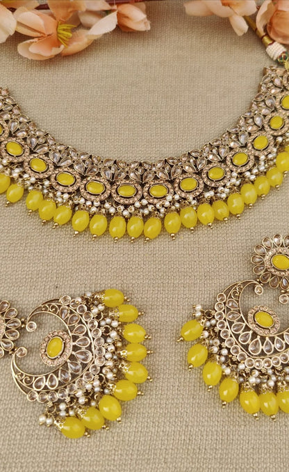 Tanisha Polki Necklace Set